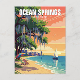 Ocean Vår Mississippi Travel Vykort