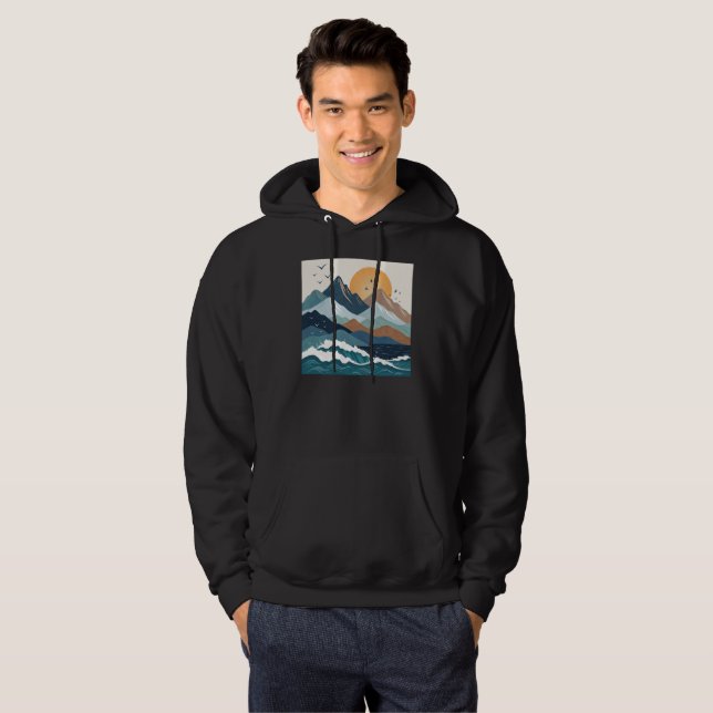 Ocean Vibe Hoodie (Hel framsida)