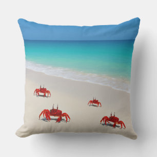 Ocean Vibes & Crabby-Pridet - Utomhus Dekorativ ku Kudde