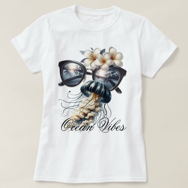Ocean Vibes T Shirt (Design framsida)