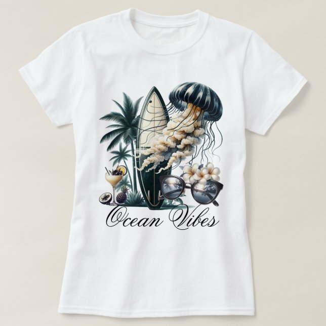 Ocean Vibes T Shirt (Design framsida)