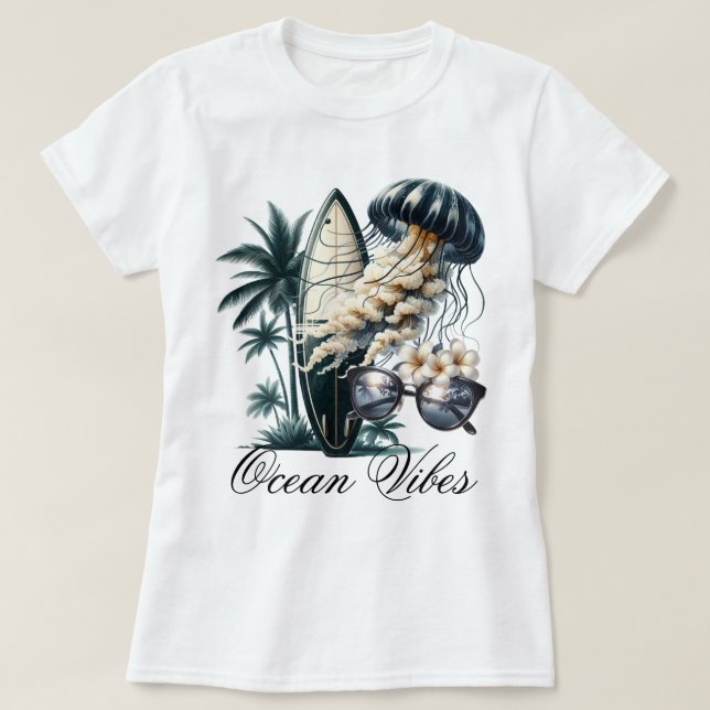 Ocean Vibes T Shirt (Design framsida)