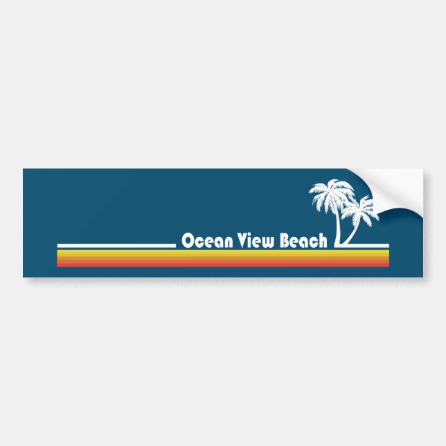 Ocean View Beach, Virginia Bildekal (Framsidan)