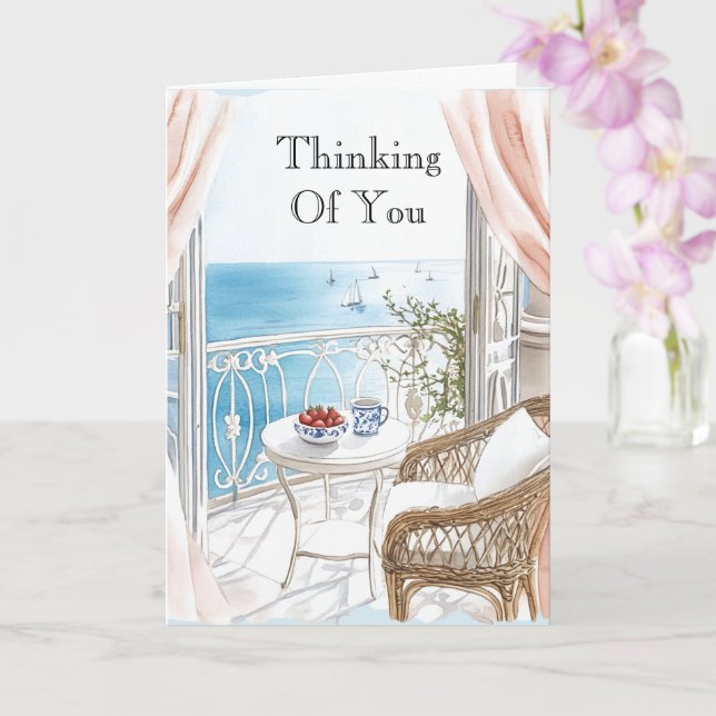 Ocean View Boats Thinking of You Kort (Orkide)