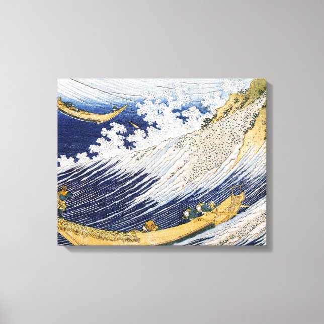 Ocean vinkarare, Katsushika Hokusai Canvastryck (Framsida)