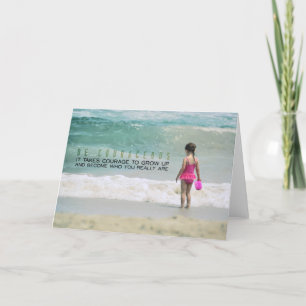 OCEAN WADING-gratulationskort Tack Kort