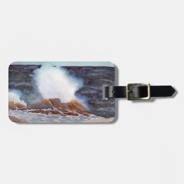 Ocean Wave Bagagebricka (Horisontell Framsida)