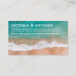 Ocean Wave, Beach Wedding Website Tilläggskort