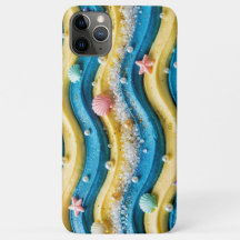 Ocean Wave Cake Telefonfodral - Kust Strand Stjärn