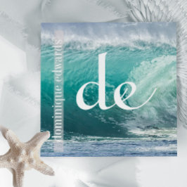 Ocean Wave Coastal QR Spa Fyrkantigt Visitkort