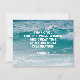 Ocean Wave Hans Birthday Tack Message