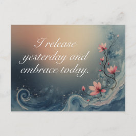 Ocean Wave Inspirational Calming Message Vykort