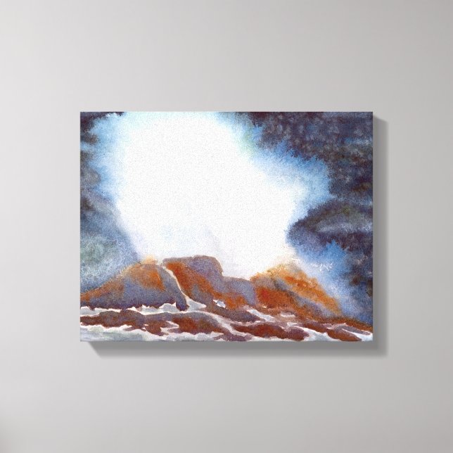 Ocean Wave-Kanvastryck Canvastryck (Framsida)