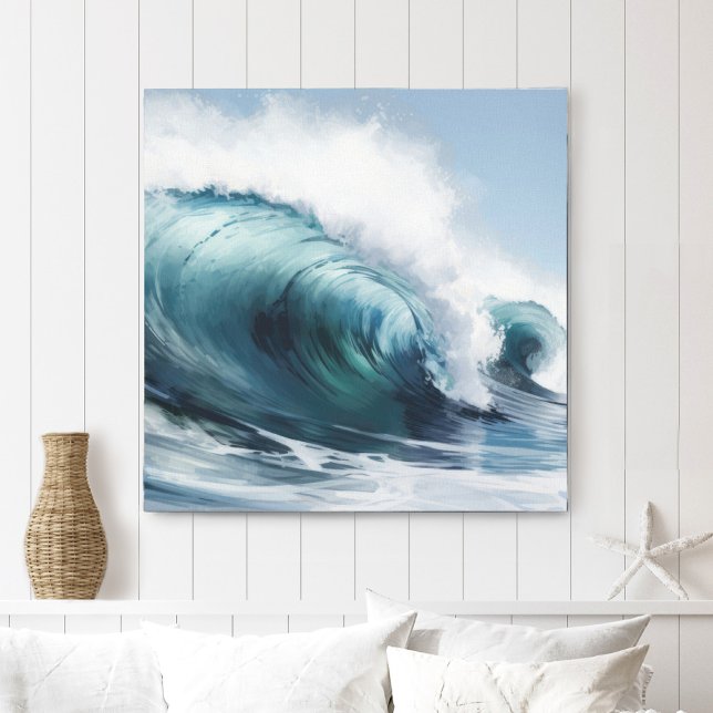 Ocean Wave-Kanvastryck Canvastryck (Skapare uppladdad)