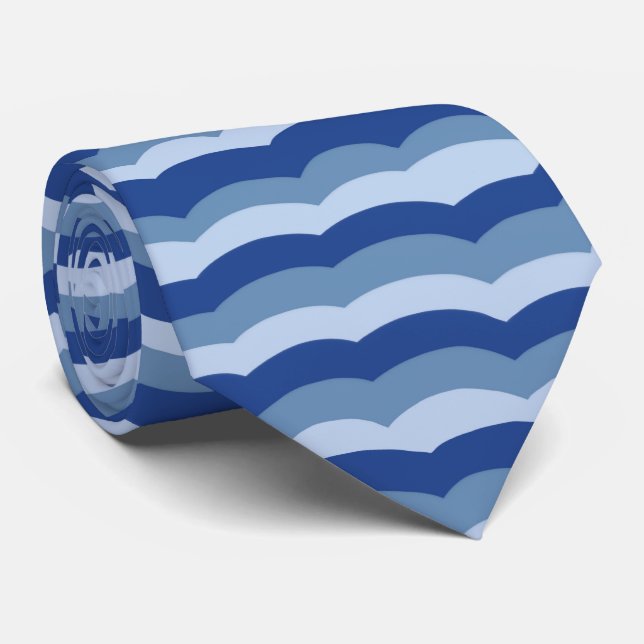 Ocean Wave Nautical Theme Blue Slips (Rullad)