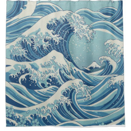 Ocean Wave Serenity Shower Curtain