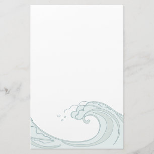 Ocean Wave-skrivbord Brevpapper
