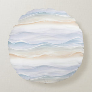 Ocean Wave Strand Design 365 Rund Kudde