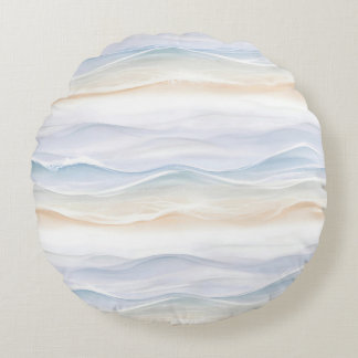 Ocean Wave Strand Design 365 Rund Kudde