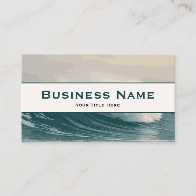 Ocean Wave Thmet Visitkort (Framsida)