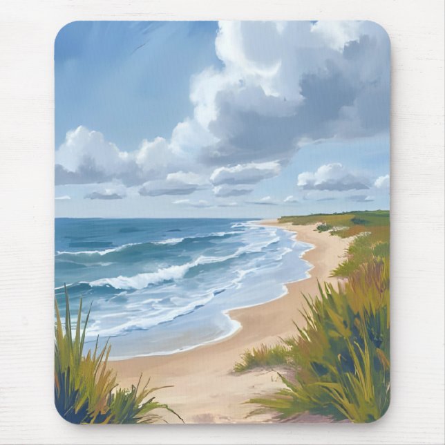 Ocean Waves | Beach Coastal Painted Musmatta (Framsidan)