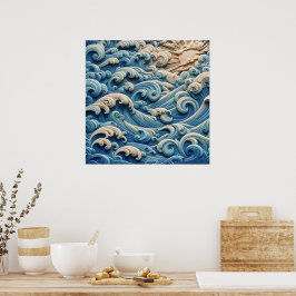 Ocean Waves Poster