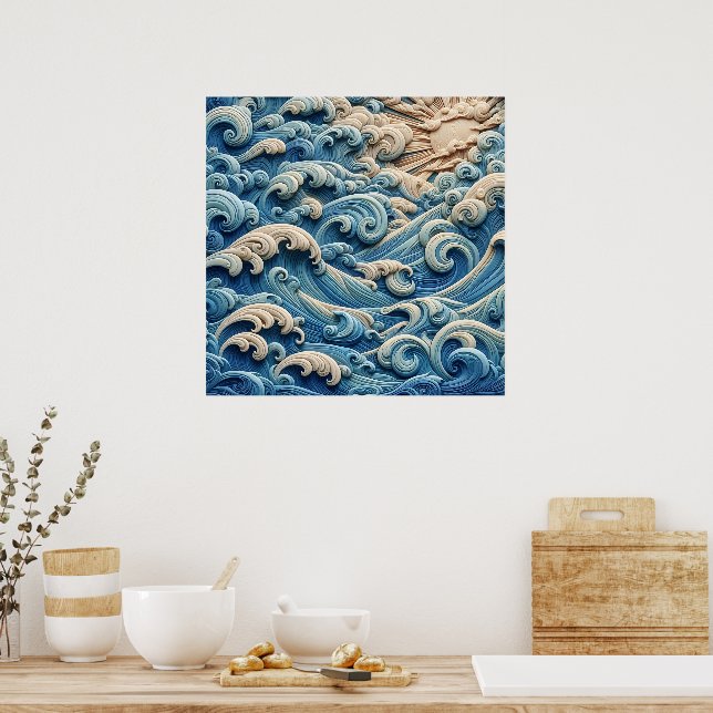 Ocean Waves Poster (Kök)