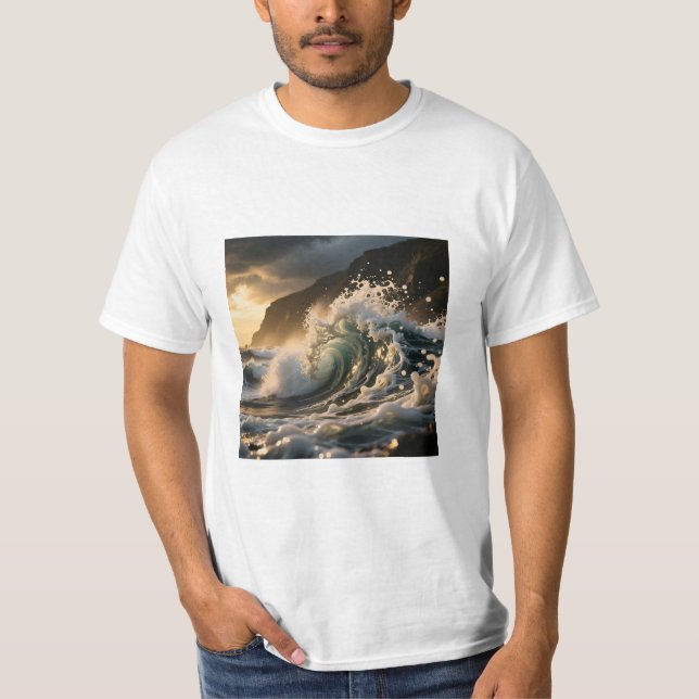 Ocean Waves T-Shirt (Framsida)
