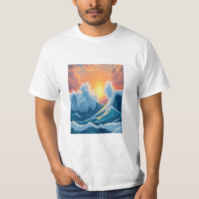 Ocean Waves T-Shirt (Framsida)