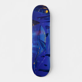 Ocean Whale Fantasy Mini Skateboard Bräda 18,5 Cm