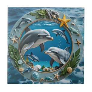 Ocean Whirl Kakelplatta