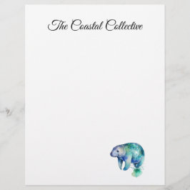 Ocean Whisper Manatee, custom Brevhuvud