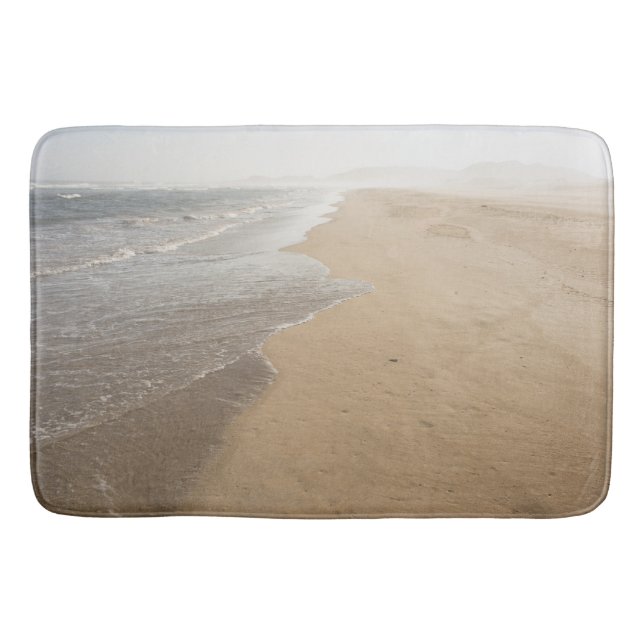 Ocean Whitewash på Beach Bathroom Mat Badrumsmatta (Framsidan)