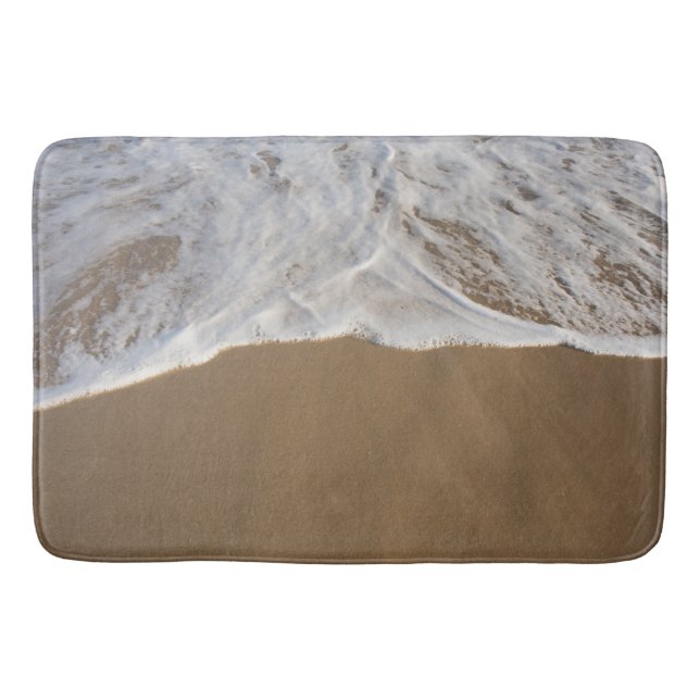 Ocean Whitewash på Beach Bathroom Mat Badrumsmatta (Framsidan)