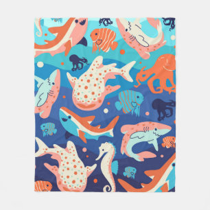 Ocean Wonders Fleecefilt