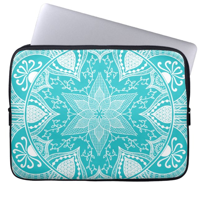 Oceana Mandala Laptop Sleeve (Framsidan)