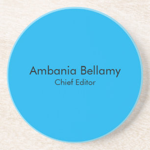 Oceanblå Elegant Modern Minimalistisk Borddesign Underlägg