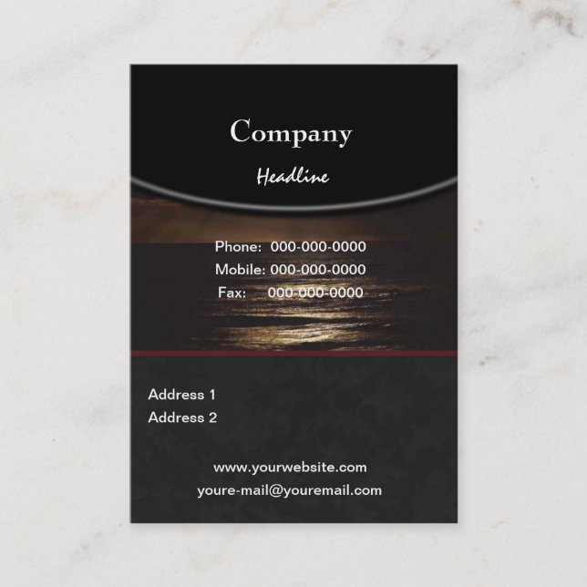 Oceanen-Affärskortet Visitkort (Framsida)