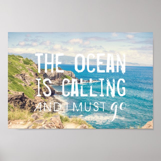 Oceanen är Calling - Maui Kusten | POSTER (Framsidan)