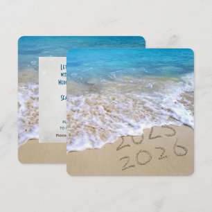 Oceanen Beach 2025 Nya året Party Inbjudningar