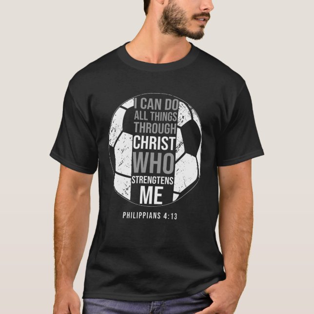 Oceanen Bible Verse Christian Ord Philippians 4 T Shirt (Framsida)