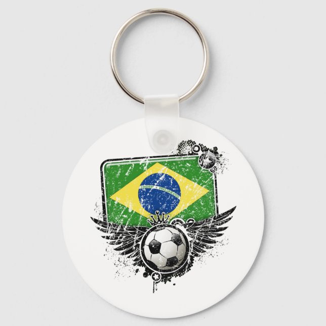 Oceanen fläkt Brasilien Nyckelring (Framsida)