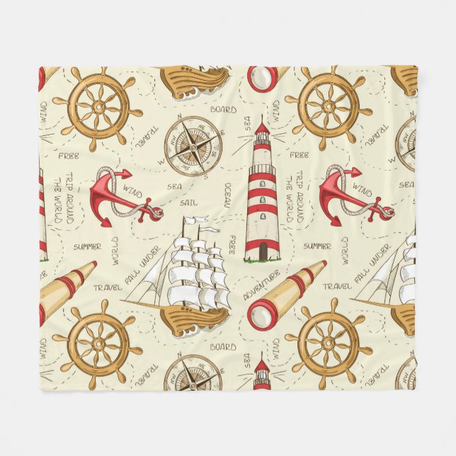 Oceanen Fleecefilt (Framsidan (Horisontell))