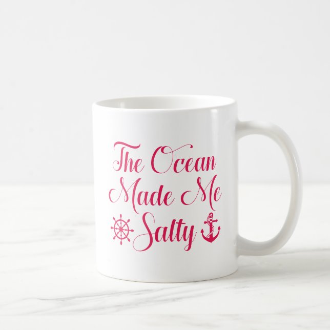Oceanen gjorde mig Salty Kaffemugg (Höger)