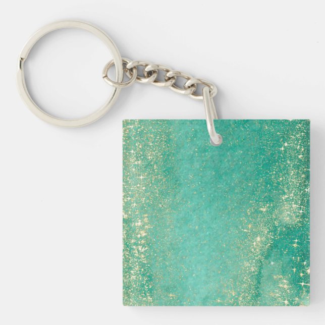 Oceanen grönt golden marmor (Framsidan)