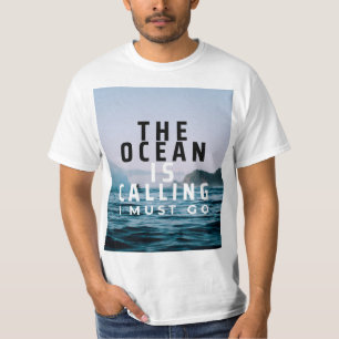 Oceanen kallar Surfa T-shirt