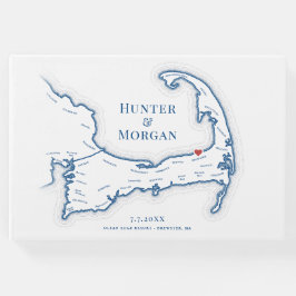 Oceanen Kant, Kap Cod Elegant bröllop Gästböcker