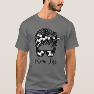Oceanen Mamma African American Mamma Life Messy Bu T Shirt