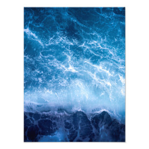Oceanen - Mörk blått Vinkara Fototryck