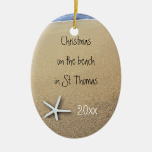 Oceanen och Beach Par Tropical Keepsak Ornament